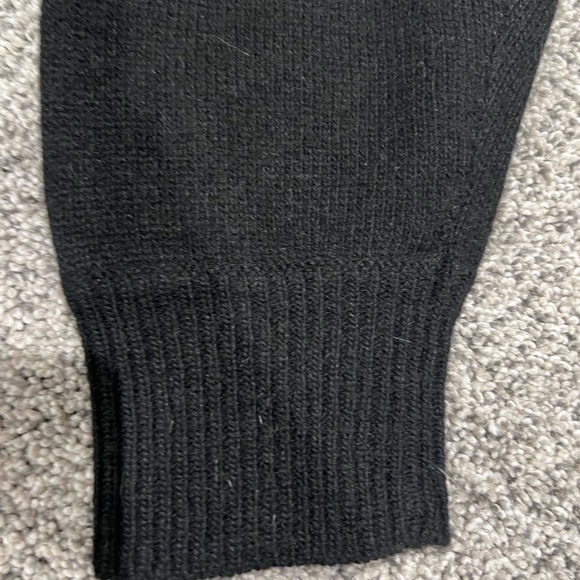 Vintage Marnie West Black Sequin Beaded Full Sleeve Wool Rabbit Hair Sweater M - Picture 4 of 9